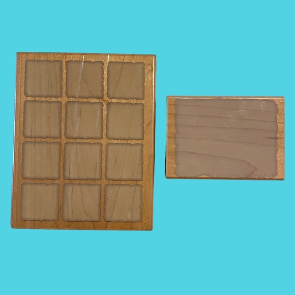 Lot of 2 Shadows Wood Mounted Stamps by Hero Arts - Picture 1 of 6